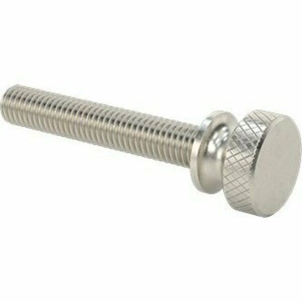 Bsc Preferred Stainless Steel Flared-Collar Knurled-Head Thumb Screw M5 x 0.80 mm Thread Size 30 mm Long 99607A288